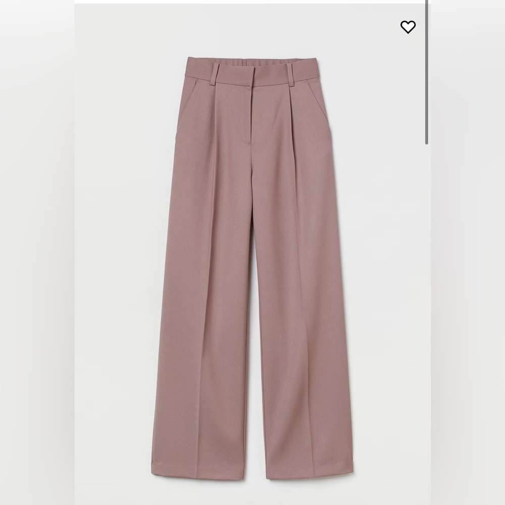 H&M Wide-Cut Pant, Dusky Rose | NWOT